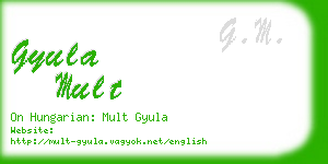 gyula mult business card